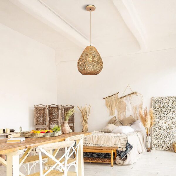 Rope ratten pendant lamp - Image 5