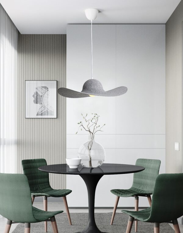 Felt Sun Hat Pendant Lamp - Image 4