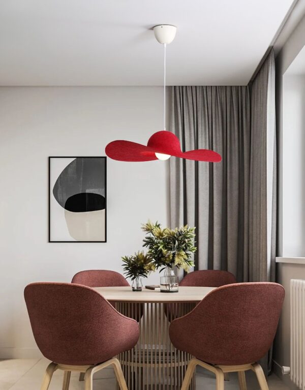 Felt Sun Hat Pendant Lamp - Image 5